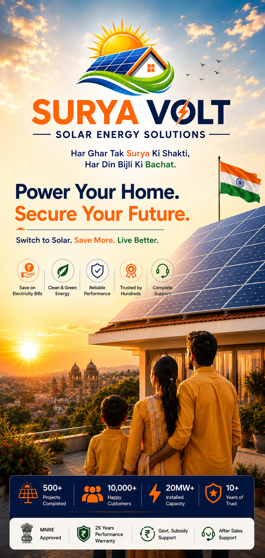 Surya Volt Solar Panel Dealer Kota, Bundi, Baran & Jhalawar Mobile